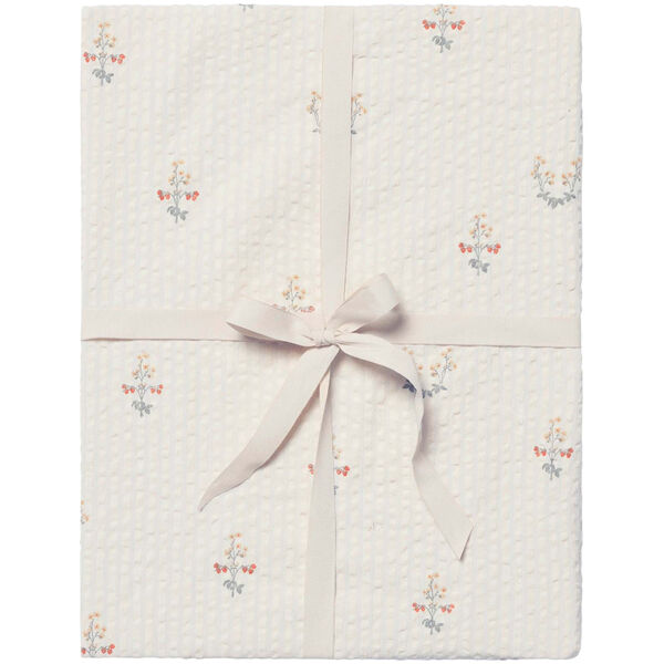 La Fraise Seersucker Fitted Sheet Double 180x200 cm