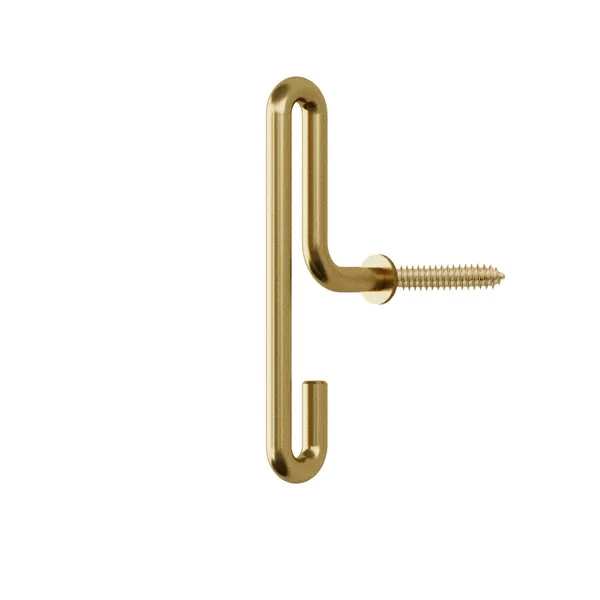 Vægkroge Lille 2-pak Matte Gold
