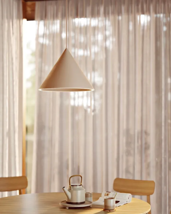 Annular Pendel Ø32 cm Beige