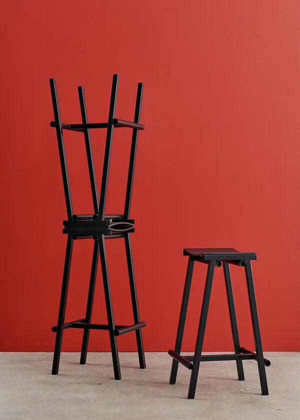 Taburete 8 Barstol 65 cm Sort