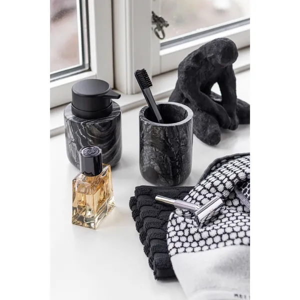Marble Tandborsthållare Svart/Grå