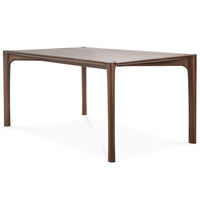 PI Matbord Mörkbetsad Teak 95x200 cm