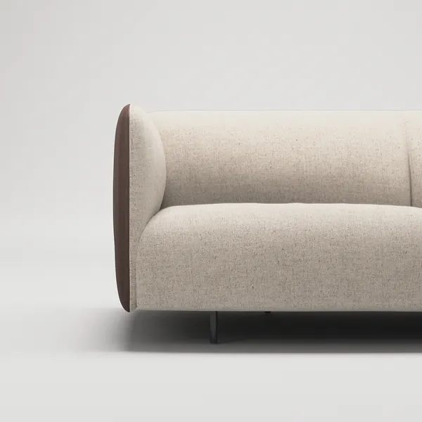 Urban 25-Sitssoffa Paneltyg Beige Breeze / Läder