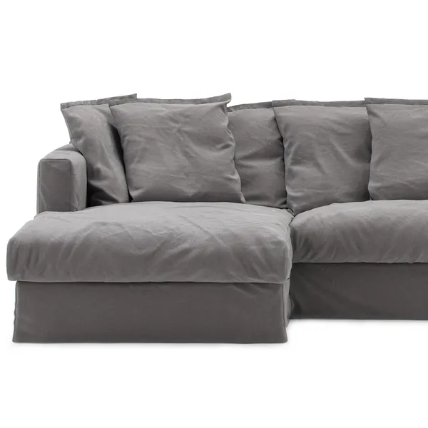 Stopning Til Le Grand Air 3-seter Sofa Bomull Divan Venstre Grå