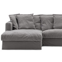 Stopning Til Le Grand Air 3-seter Sofa Bomull Divan Venstre Grå