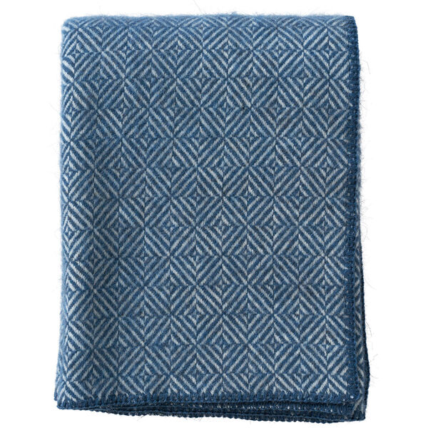 Diamonds Plaid 130x180 cm Sea Blue