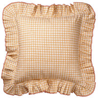 Vichy Pudebetræk 40x40 cm Gult