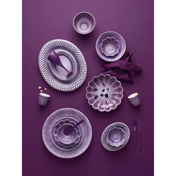 Oyster Tallrik Violett 28 cm