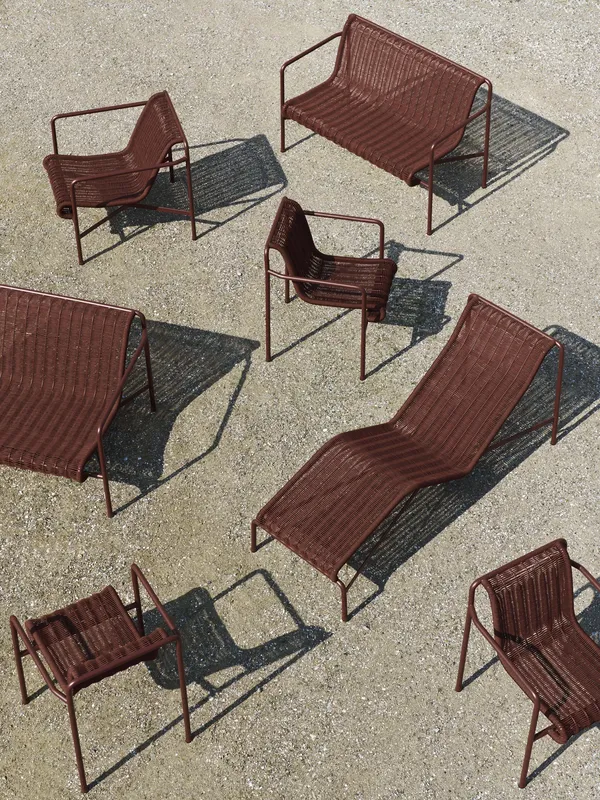 Palissade Cord Dining Armchair Iron Red