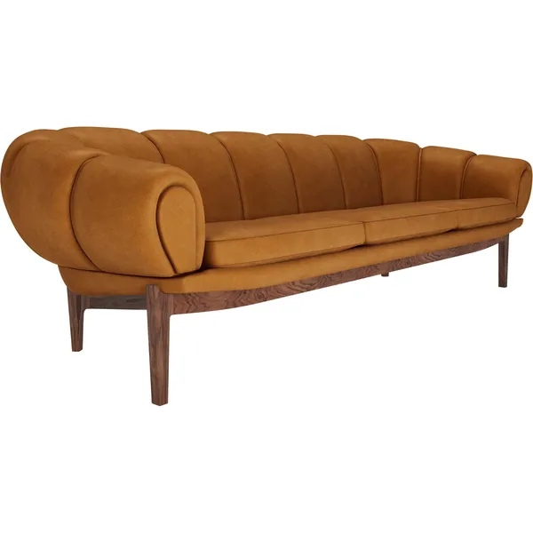 Croissant 3-Personers Sofa Valnød/Chamois 1708