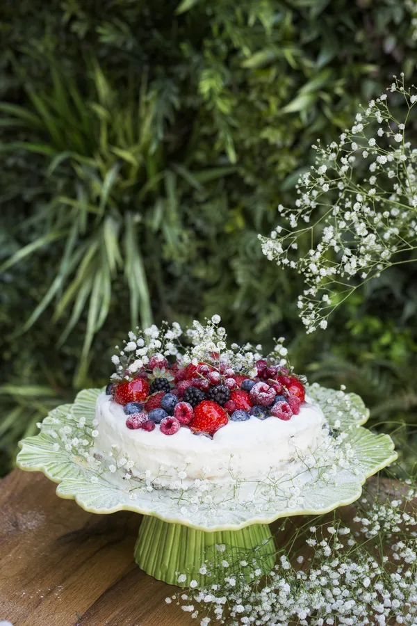 Maria Flor Cake Stand 36 cm Green