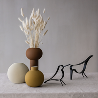 Woody Bird Dekoration Medium Svart