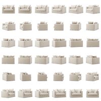 Le Grand Air Love Seat Hør Creamy White