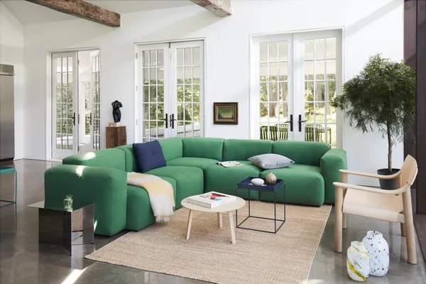 Bernard Lounge Chair Water-based Lacquered Oak/Natural Leather