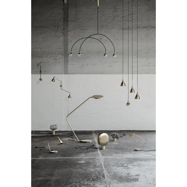 Modernist Floor Lamp Lattiavalaisin Messinki