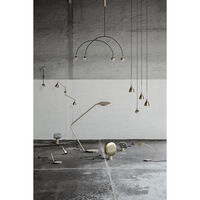 Modernist Floor Lamp Lattiavalaisin Messinki