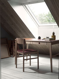 Höllviken Desk White Pigmented Oak