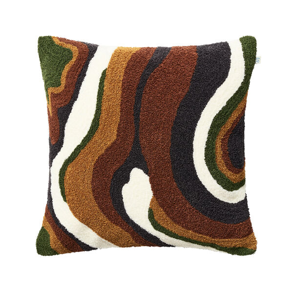 Sagar Tyynynpäällinen Silmukkanukkakangas 50x50 cm Konjakinruskea/Masala Yellow