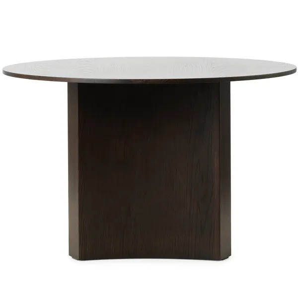 Bue Dining Table Ø120 cm Dark Stained Oak
