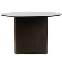 Bue Dining Table Ø120 cm Dark Stained Oak