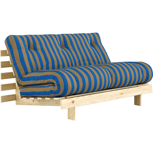 Roots Sovesofa 140x200 cm Brun / Blå