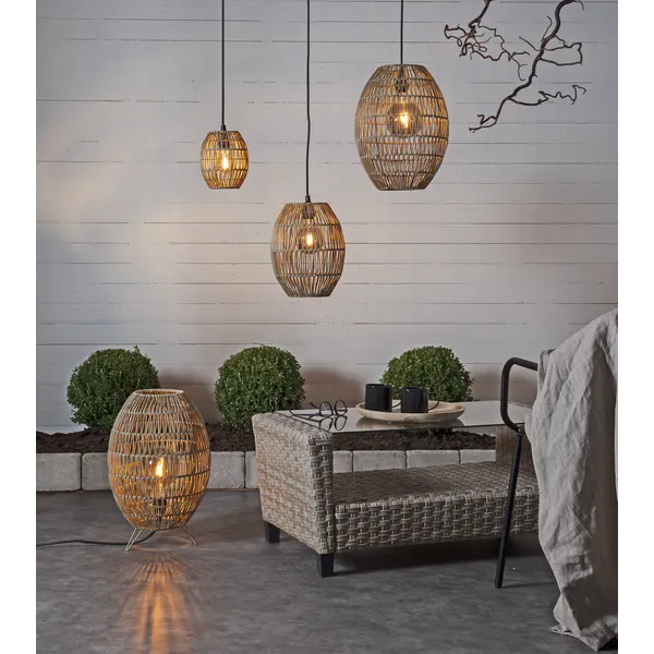 Linde Lampeskjerm 40 cm Gråbeige
