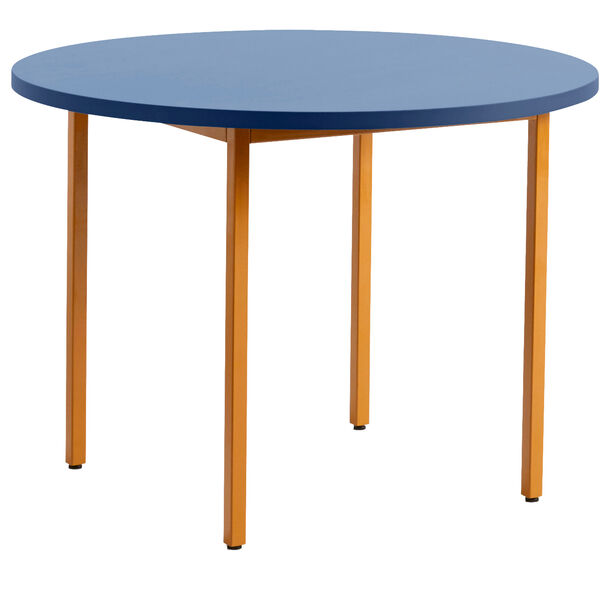 Two-Colour Pöytä Ø105 cm Ochre / Sininen