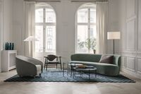 Gravity Gulvlampe Sort Marmor / Hvid