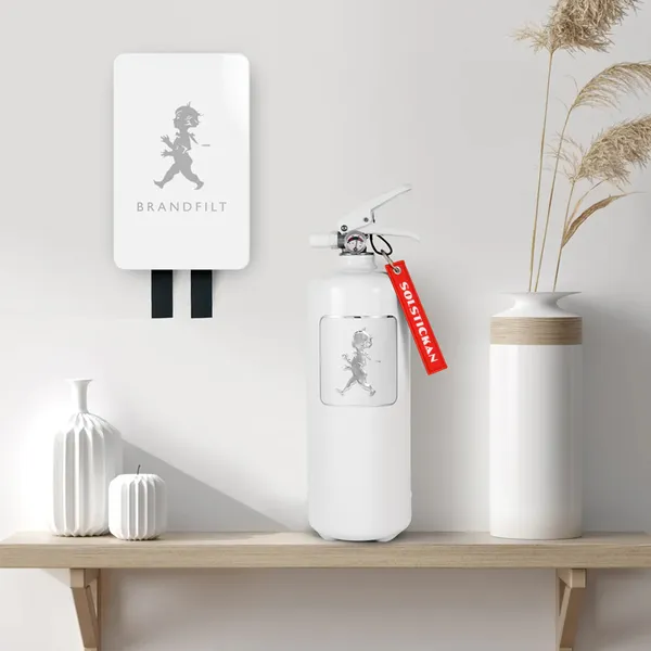 Brandfilt Design Vit