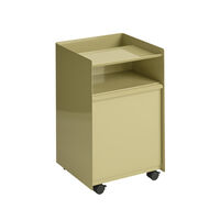 Folded Förvaringsvagn Med dörr Mörkbeige