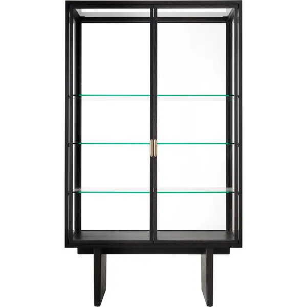Private Vitrinskåp 110x45x191 cm Ljus Betsad Ek