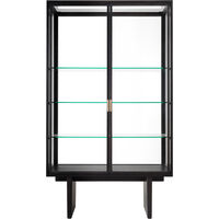 Private Vitrinskåp 110x45x191 cm Ljus Betsad Ek