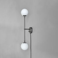 Drop Bulp Vägglampa Grå