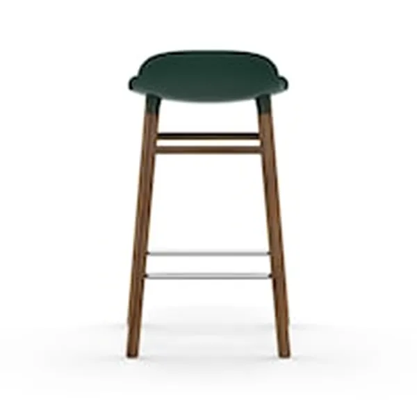 Form Barstol 65cm Grøn/Valnøddetræ