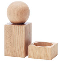 Twist Salt And Pepper Set Oak