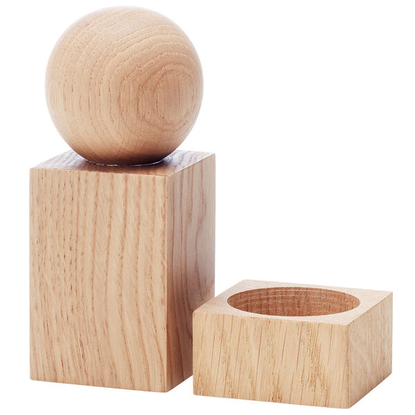 Twist Salt And Pepper Set Oak