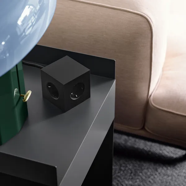 Square 1 Forlængerledning med USB-C / Magnet 3 m Stockholm Black