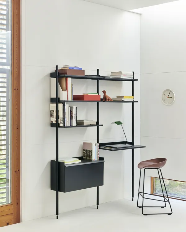 Pier System Skrivebord med Veggfeste Ps Black