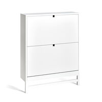 Falsterbo Shoe Cupboard 3 Compartments White Lacquer