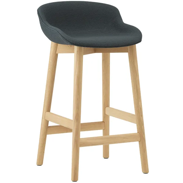 Hyg Barstol 65 cm Mørkegrå / Egetræ