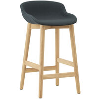 Hyg Barstol 65 cm Mørkegrå / Egetræ