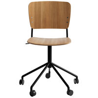 Mono Black Swivel adjustable/ Lacquered Oak