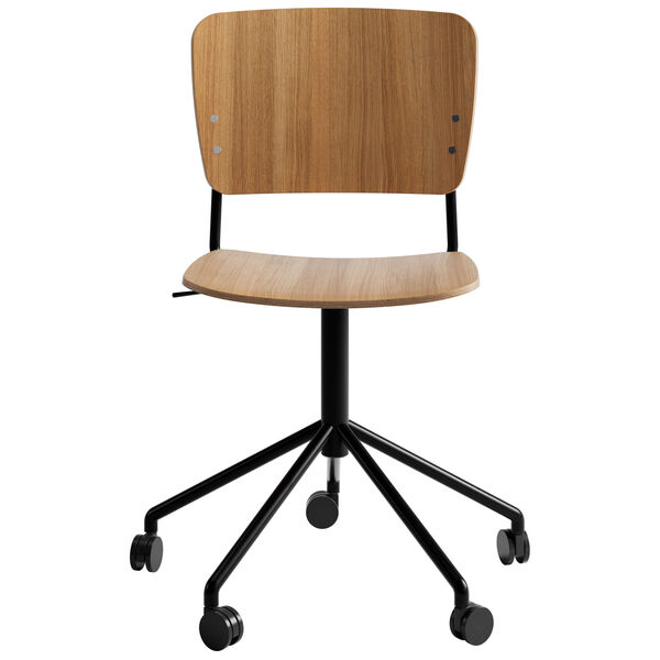Mono Black Swivel adjustable/ Lacquered Oak