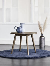 Symphony 02 Sofabord Ø63 cm Mørkolieret Egetræ