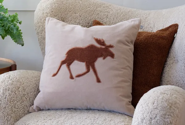 Moose Kuddfodral 50x50 cm Tan