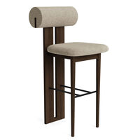 Hippo Bar Stool Dark Smoke