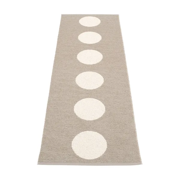 Vera Teppe Mud/Vanilla 70x300 cm