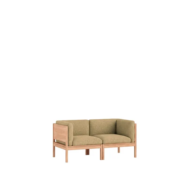 Modular 2-Seters Sofa Med Sider Eik/Moss 21