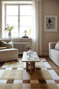 Checks Ullmatta Beige 250x350 cm