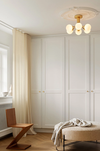 Apiales 6 Plafond Mässing / Opal